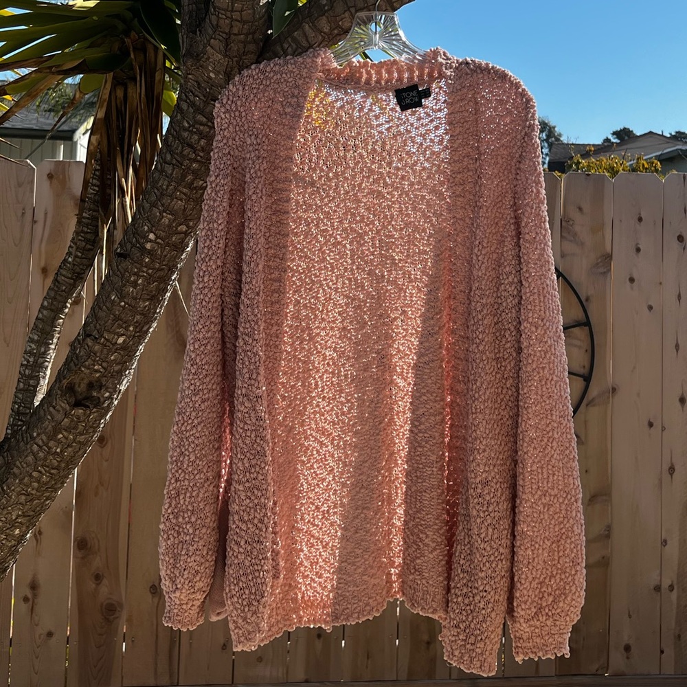 Volcom Stone Row Blush Popcorn Cardigan- XS/S
